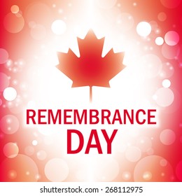 canada remembrance day banner abstract flag background vector illustration