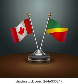 Tabela Canadá e República do Congo do Norte sinaliza relação com plano de fundo gradiente