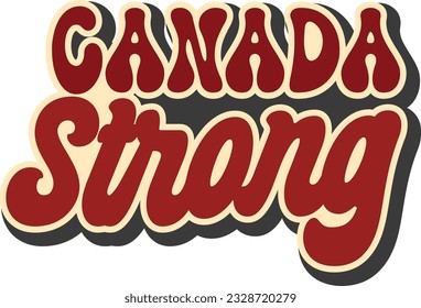 Canada Retro Design EPS File And 3d Canada Retro Design