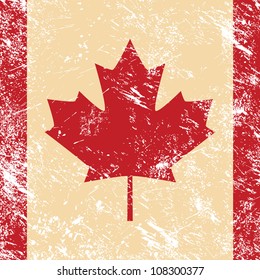 Canada retro flag