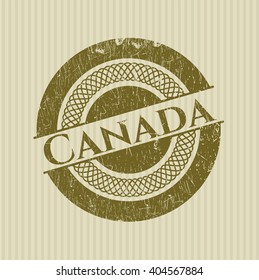 Canada rubber grunge texture stamp