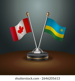 Tabela do Canadá e Ruanda sinaliza relação com plano de fundo gradiente