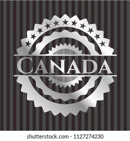 Canada silver shiny badge