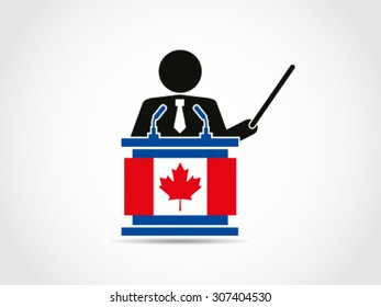 Canada Speech Podium Analyst Guru