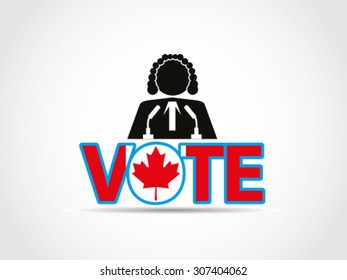 Canada Speech Podium Judge