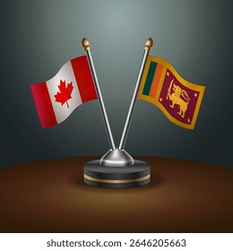 Tabela do Canadá e do Sri Lanka sinaliza relação com plano de fundo gradiente