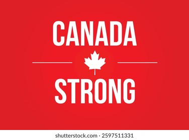 Canada strong vector illustration background.