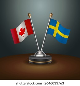 Tabela do Canadá e da Suécia sinaliza relação com plano de fundo gradiente