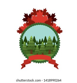 Canada symbol and label design
