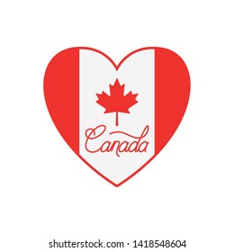 Canada symbol and maple leaf design