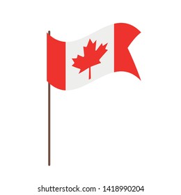 Canada symbol and maple leaf design