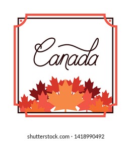 Canada symbol and maple leaf design