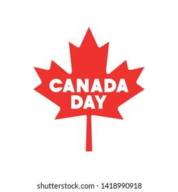 Canada symbol and maple leaf design
