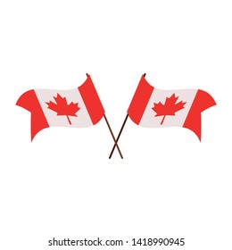 Canada symbol and maple leaf design