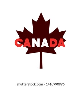 Canada symbol and maple leaf design
