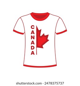 Canada T Shirt Design isolated on white