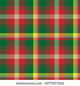 canada tartan geometric seamless pattern