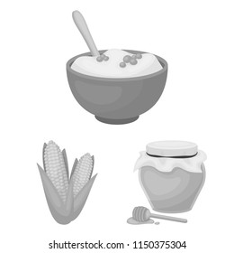 Canada Thanksgiving Day monochrome icons in set collection for design. Canada and Tradition vector symbol stock web illustration.