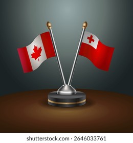 Canadá e tabela Tonga sinalizam relação com plano de fundo gradiente