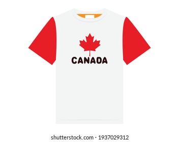 Diseño de camisetas de Canadá, ilustración vectorial