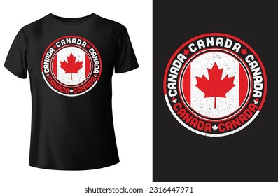 Canada typography t-shirt design and vector.