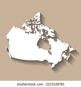 Canada vector country map silhouette