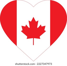 Canada vector design of love symbols. Eps10 Vector Illustration