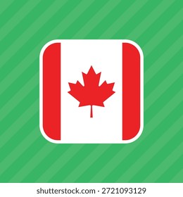 Bandera de Vector de Canadá. Ilustración vectorial.