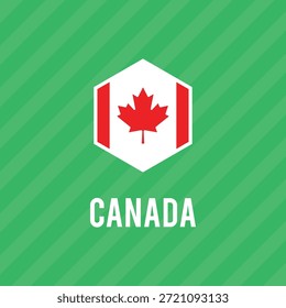 Bandera de Vector de Canadá. Ilustración vectorial.