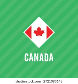 Bandera de Vector de Canadá. Ilustración vectorial.