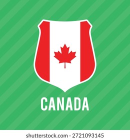 Bandera de Vector de Canadá. Ilustración vectorial.