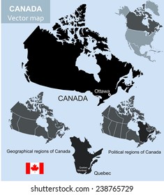 Canada vector map