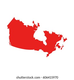 Canada Vector Map Stock Vector (Royalty Free) 606415970