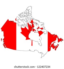 13,521 Canada flag map Images, Stock Photos & Vectors | Shutterstock