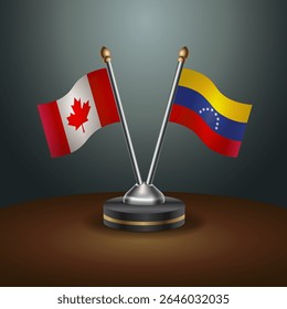 Tabela do Canadá e da Venezuela sinaliza relação com plano de fundo gradiente