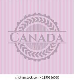 Canada vintage pink emblem