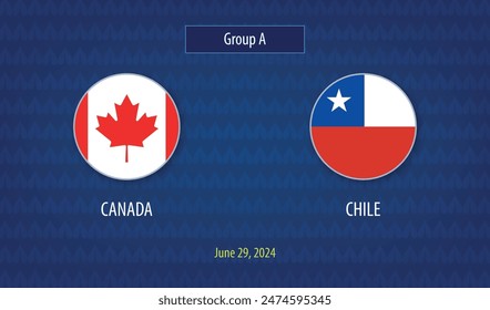 Canadá vs Chile marcador de fútbol transmitido Plantilla América torneo 2024