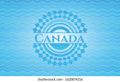 Canada water concept emblem. Vector Illustration. Detailed.