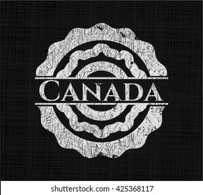 Kanada mit Chalkboard-Textur