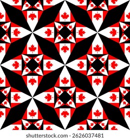 plano de fundo canadense. design de padrão canadense. ilustração vetorial