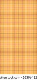 Canadian background pattern fabric, neutral vector texture seamless. Material tartan plaid check textile in amber and glossy gold colors palette.