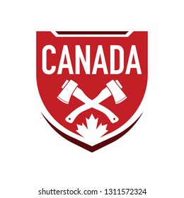 A canadian badge design in vector format.