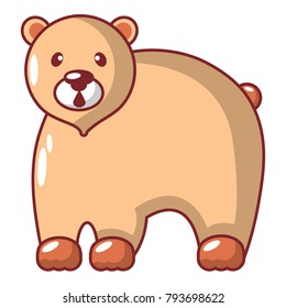Canadian bear icon. Cartoon illustration of canadian bear vector icon for web