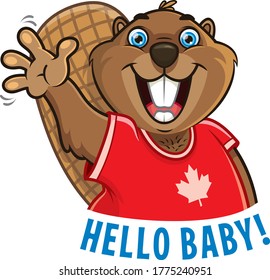 Canadian beaver say you hello