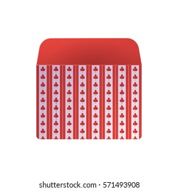 Canadian Congratulatory Envelope Vector.Festive realistic icon.Eps 10