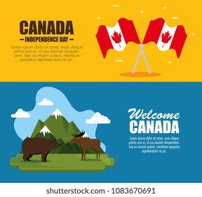 canadian culture set icons