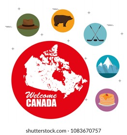 canadian culture set icons