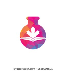 Diseño del logotipo del laboratorio de educación canadiense. Estudio del diseño del logotipo de Canadá. Diseño del logotipo del libro. Libro de máscaras