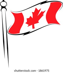 Canadian Flag Stock Vector (Royalty Free) 1861975 | Shutterstock