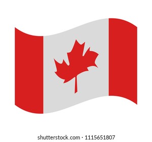 Canadian Flag Country Icon Stock Vector (Royalty Free) 1115651807 ...